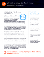 What’s new in Act! Pro