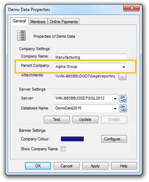 System Administrator Company Properties - consolidation