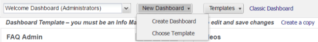 Interactive Dashboard Options