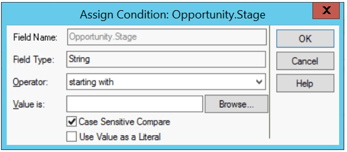 Infor CRM Query Condition