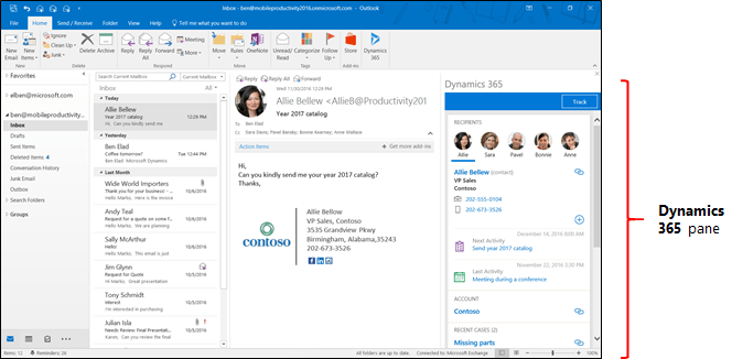 outlook microsoft to do integration