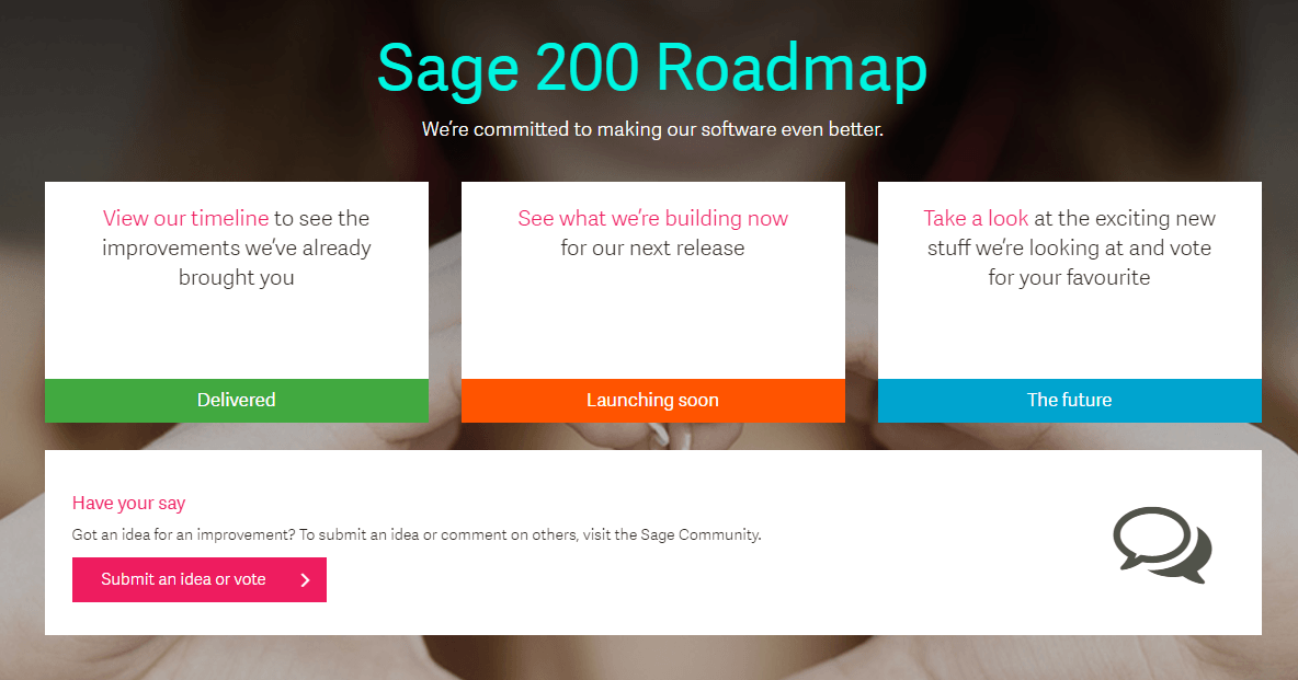 Sage 200 Roadmap