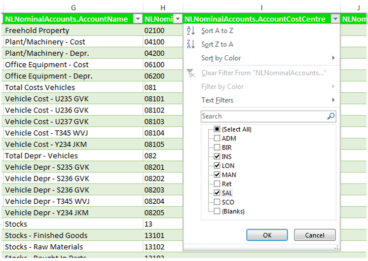 Sage 200 Send To Excel