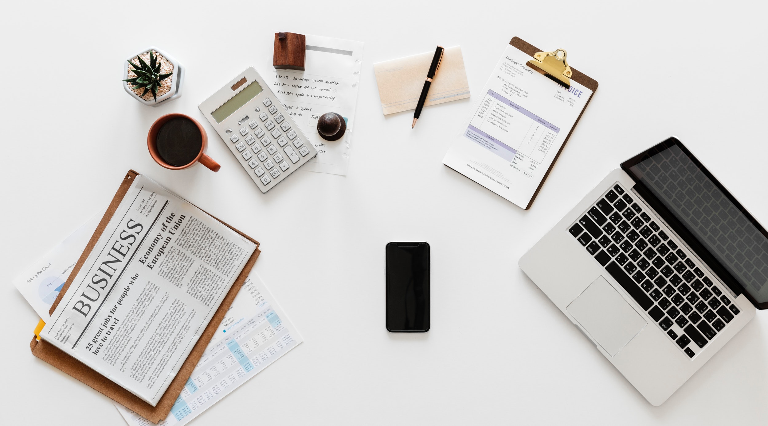 Small Business Accounting Desk Image