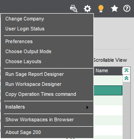 Tools Menu